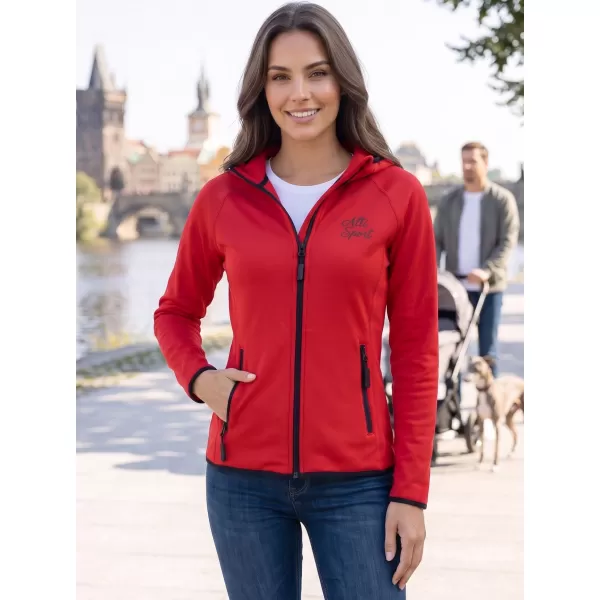  Dámská premium mikina ALTISPORT ALW056418 ČERVENÁ 