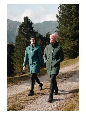 Dámský zimní kabát NORDBLANC WARMHUG NBWJL8073 TMAVĚ ZELENÁ