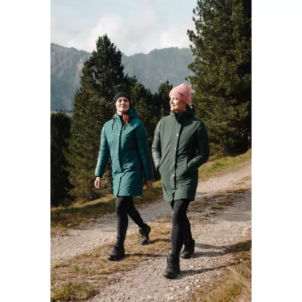  Dámský zimní kabát NORDBLANC WARMHUG NBWJL8073 TMAVĚ ZELENÁ 