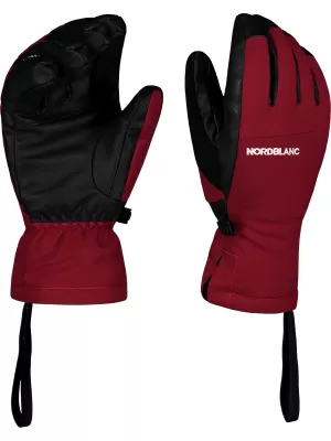 Lyžařské rukavice NORDBLANC ALPINE NBWG7862 VÍNOVÁ