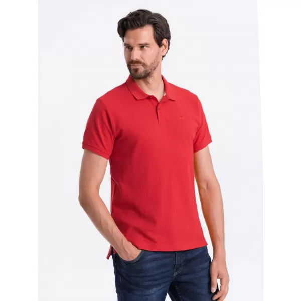  Pánské triko s límečkem OMBRE S1374 RED 