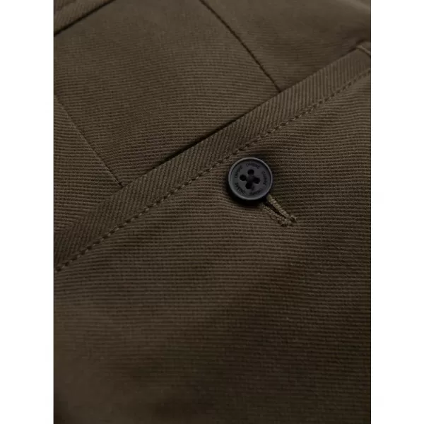  Pánské kalhoty OMBRE OM-PACP-0190 DARK OLIVE GREEN 