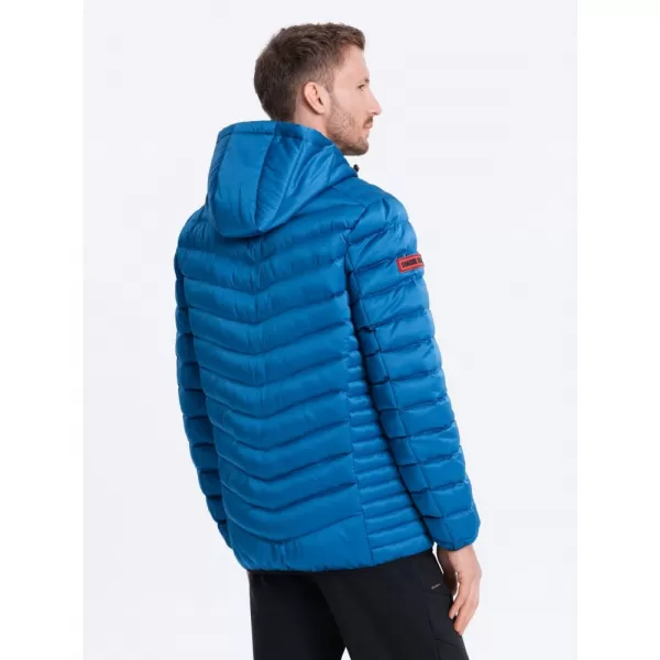  Pánská bunda OMBRE OM-JALP-0121 INTENSE BLUE 