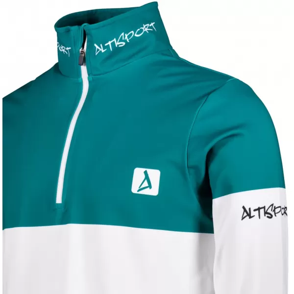  Pánská funkční termo mikina premium ALTISPORT VOJ/ALM051TER03 PETROLEJOVÁ/ČERNÁ 