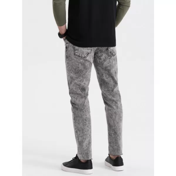  Pánské džíny OMBRE OM-PADP-0146 GREY 