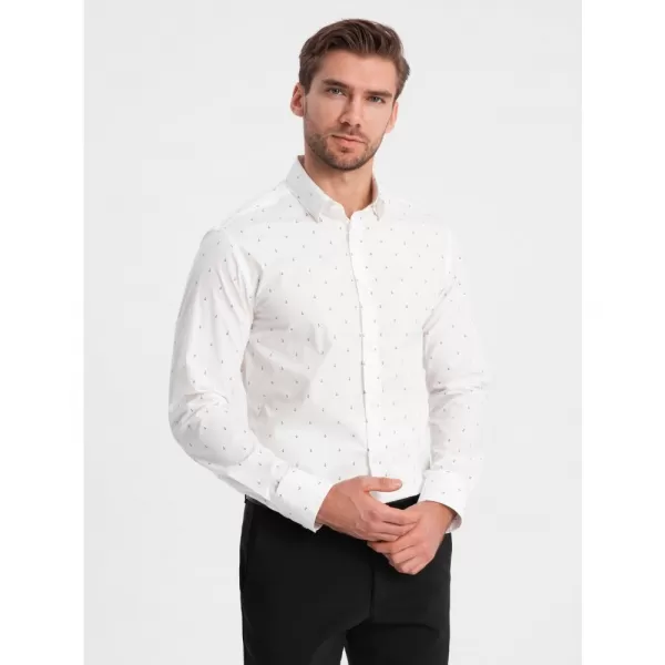  Pánská košile OMBRE OM-SHCS-0156 WHITE 