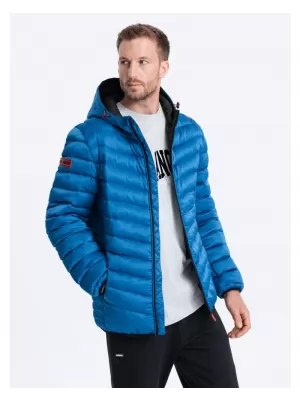 Pánská bunda OMBRE OM-JALP-0121 INTENSE BLUE