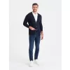 Pánský svetr OMBRE OM-SWCD-0109 NAVY BLUE