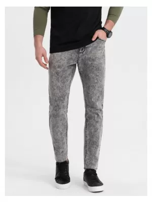 Pánské džíny OMBRE OM-PADP-0146 GREY