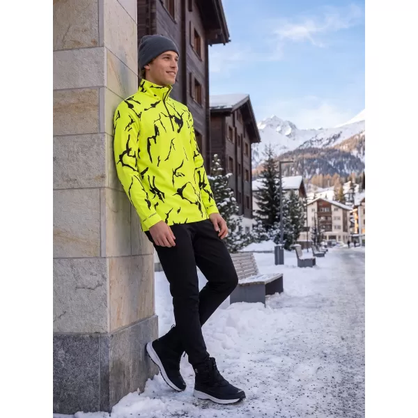  Pánská funkční termo mikina premium ALTISPORT VOJ/ALM052TER03 NEON GREEN 