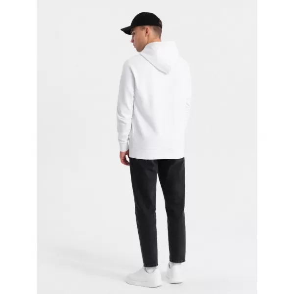  Pánská mikina OMBRE OM-SSPS-0158 WHITE 