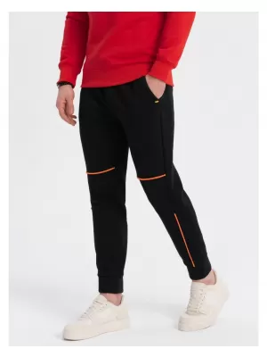 Pánské tepláky OMBRE OM-PASK-0145 BLACK