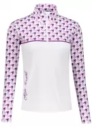 Dámská funkční termo mikina premium ALTISPORT VOJ/ALW048TER03 BÍLÁ/FIALOVÁ