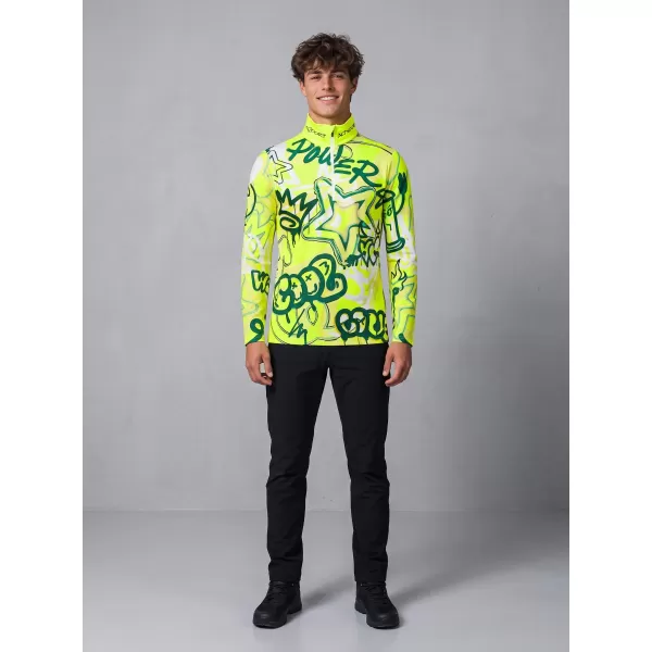  Pánská funkční termo mikina premium ALTISPORT VOJ/ALM054TER03 FLUO ZELENÁ 