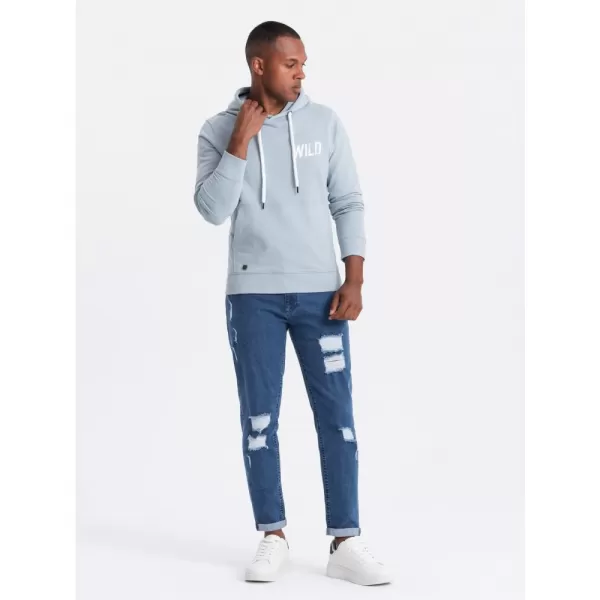  Pánské džíny OMBRE OM-PADP-0163 BLUE 