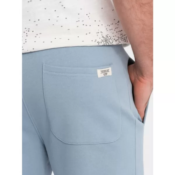  Pánské tepláky OMBRE OM-PABS-0206 LIGHT BLUE 