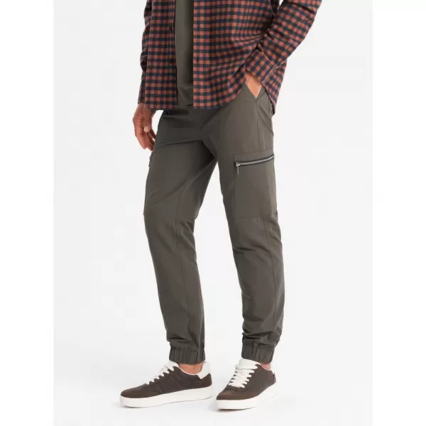  Pánské tepláky OMBRE OM-PAJO-0200 OLIVE 