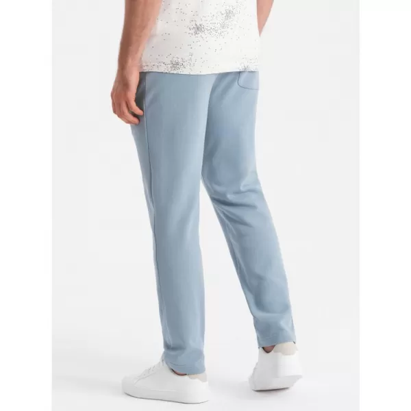  Pánské tepláky OMBRE OM-PABS-0206 LIGHT BLUE 