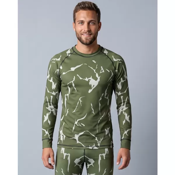  Pánské funkční termo triko s dlouhým rukávem premium ALTISPORT VOJ/ALM052TER01 KHAKI 
