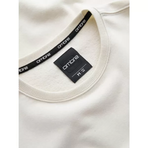  Pánská mikina OMBRE OM-SSNZ-0136 CREAM 