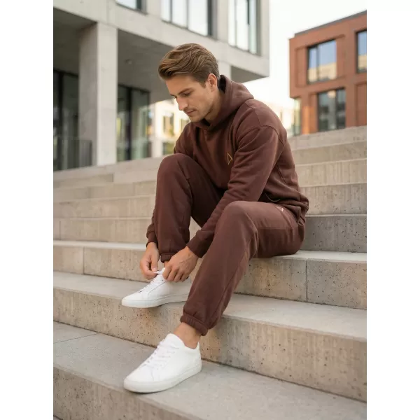  Pánská mikina ALTISPORT BYB/ALM002BY284 ČOKOLÁDOVĚ HNĚDÁ 