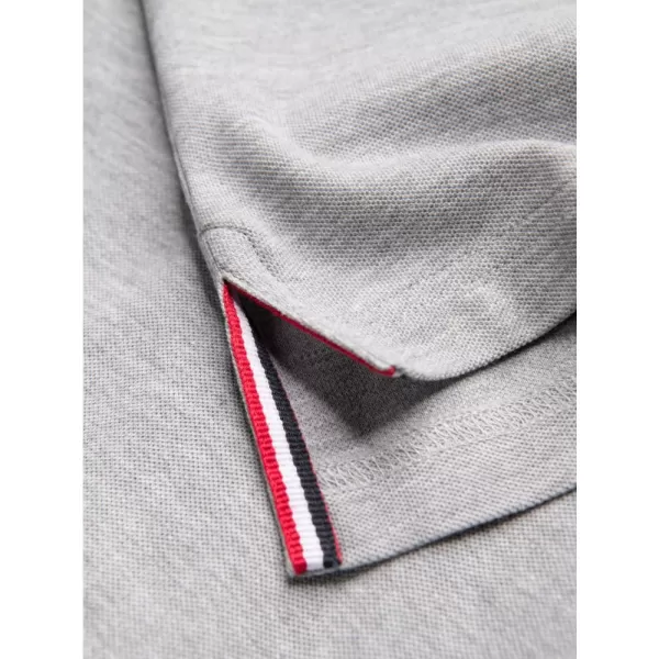 Pánské triko s límečkem OMBRE OM-POSS-0105 GRAY MELANGE 