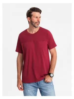 Pánské triko OMBRE OM-TSCT-0171 RED
