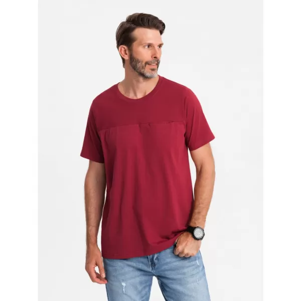  Pánské triko OMBRE OM-TSCT-0171 RED 