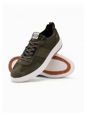Pánské boty OMBRE OM-FOSL-0154 OLIVE