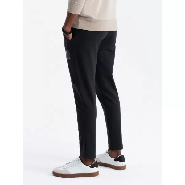  Pánské tepláky OMBRE OM-PASK-0167 BLACK 