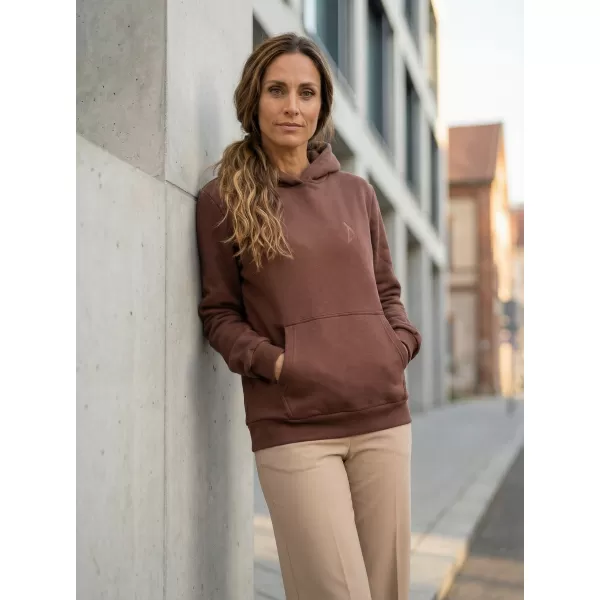  Dámská mikina ALTISPORT BYB/ALW002BY289 ČOKOLÁDOVĚ HNĚDÁ 