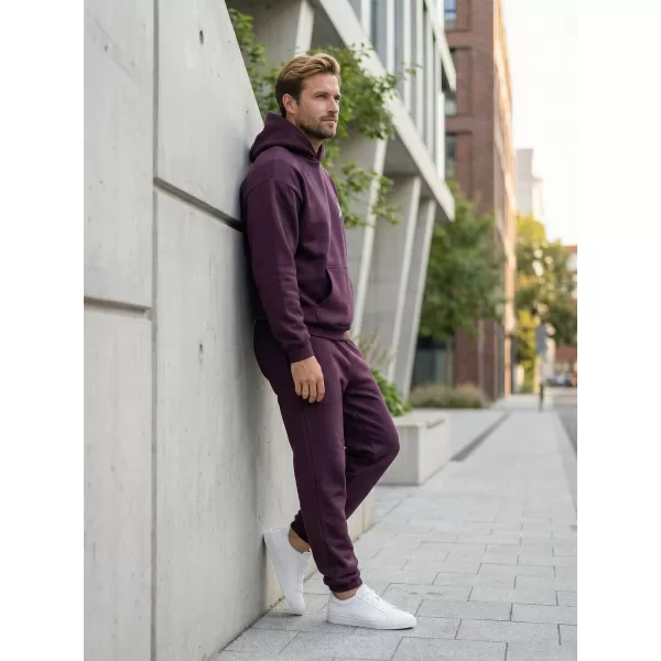  Pánská mikina ALTISPORT BYB/ALM002BY284 VÍNOVÁ 