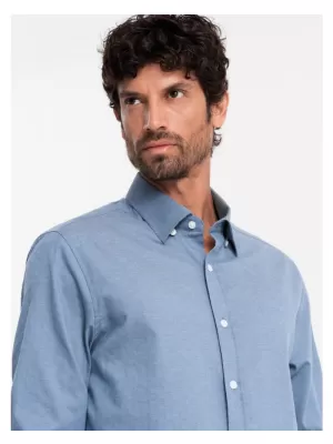 Pánská košile OMBRE OM-SHCS-0175 BLUE