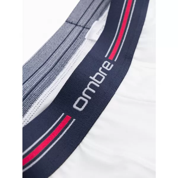  Pánské trenky OMBRE OM-UNBO-0109 3 PACK MIX WHITE 