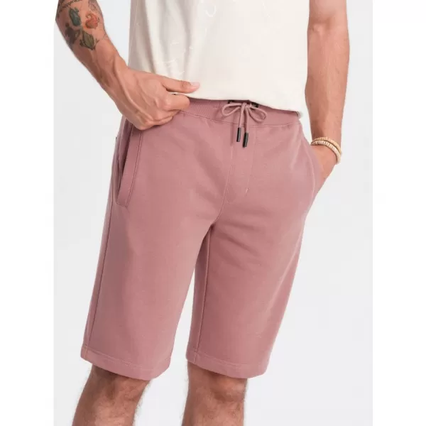  Pánské kraťasy OMBRE OM-SRBS-0149 DARK PINK 