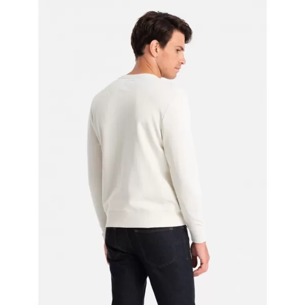  Pánská mikina OMBRE OM-SSNZ-0136 CREAM 