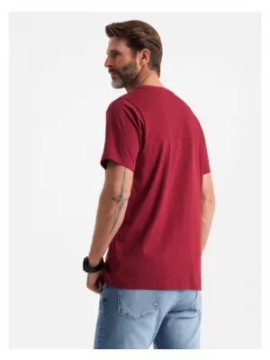 Pánské triko OMBRE OM-TSCT-0171 RED