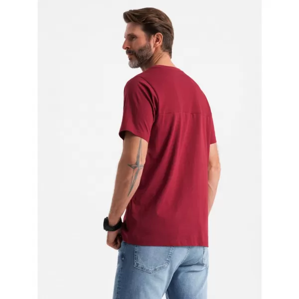  Pánské triko OMBRE OM-TSCT-0171 RED 