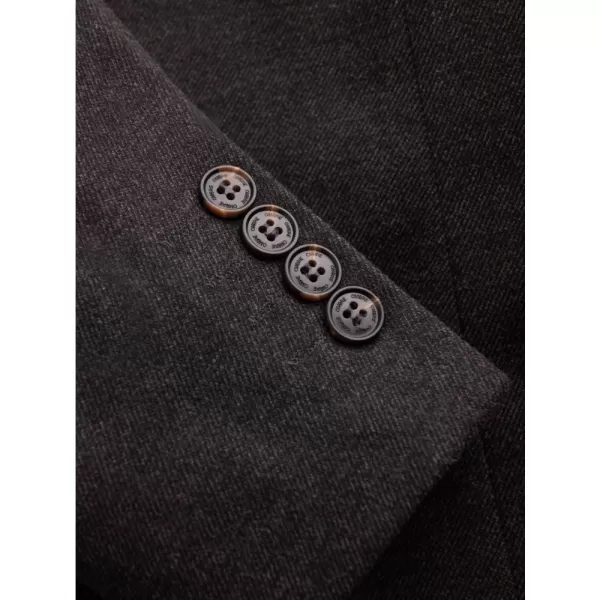  Pánské sako OMBRE OM-BLZB-0131 BLACK MELANGE 