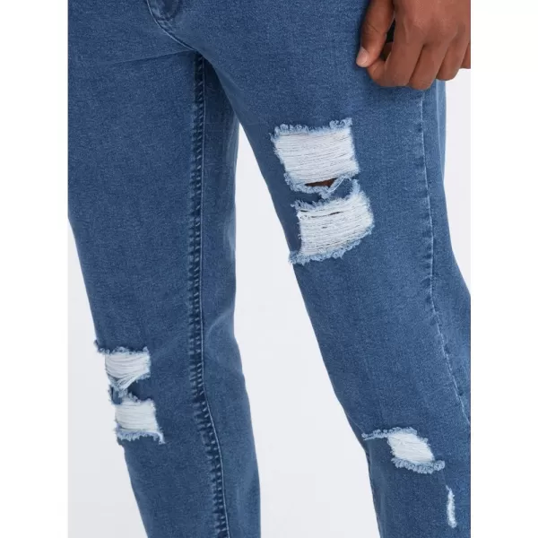  Pánské džíny OMBRE OM-PADP-0163 BLUE 