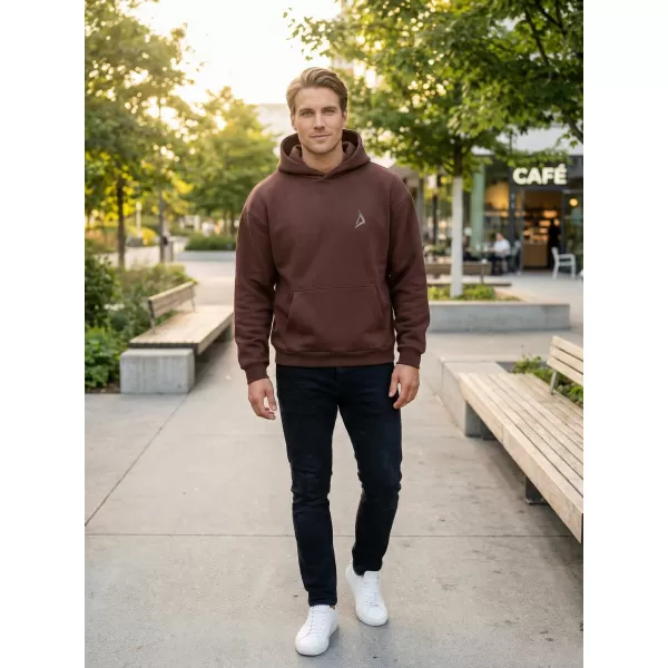  Pánská mikina ALTISPORT BYB/ALM002BY284 ČOKOLÁDOVĚ HNĚDÁ 
