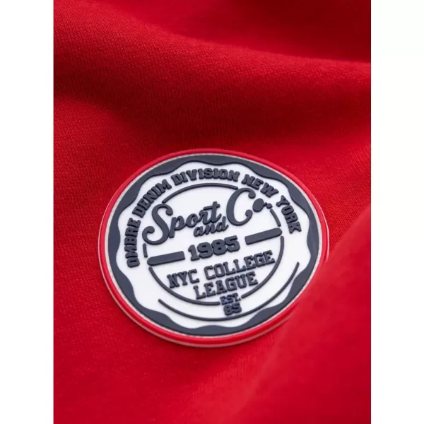  Pánská mikina OMBRE OM-SSNZ-0144 RED 