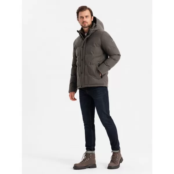  Pánská bunda OMBRE OM-JAHP-0203 OLIVE 
