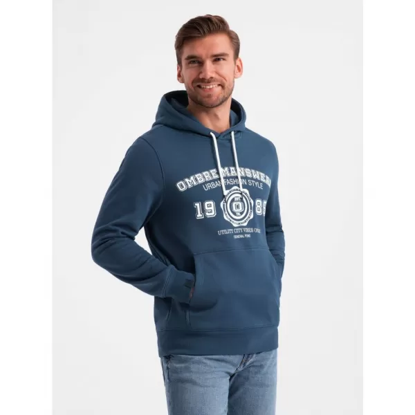  Pánská mikina OMBRE OM-SSPS-0143 NAVY BLUE 