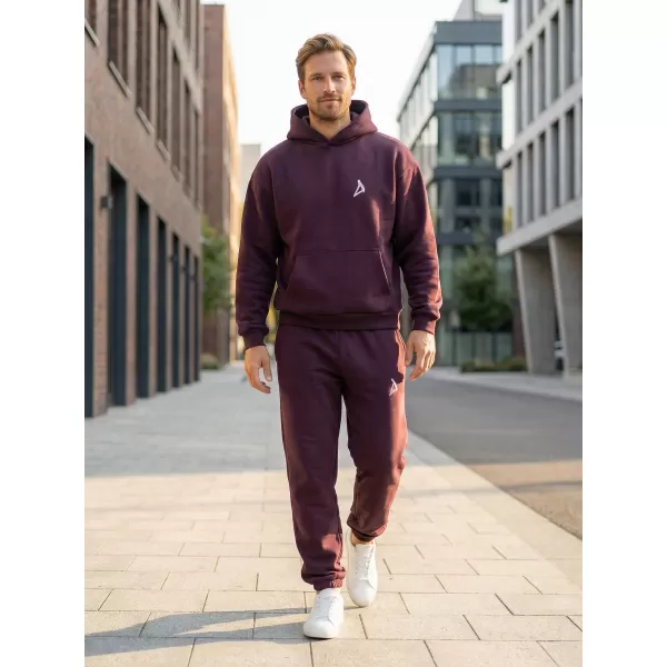  Pánská mikina ALTISPORT BYB/ALM002BY284 VÍNOVÁ 