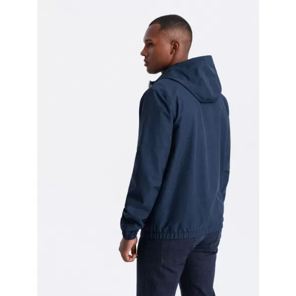  Pánská bunda OMBRE OM-JANP-0136 NAVY BLUE 