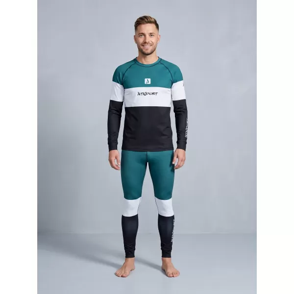  Pánské funkční termo kalhoty premium ALTISPORT VOJ/ALM051TER02 PETROLEJOVÁ/ČERNÁ 