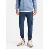 Pánské kalhoty OMBRE OM-PACG-0196 DARK BLUE