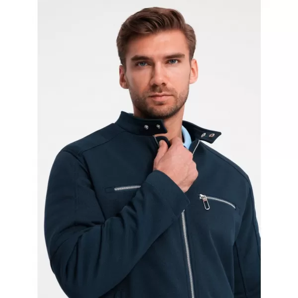  Pánská bunda OMBRE OM-JALP-0157 NAVY BLUE 