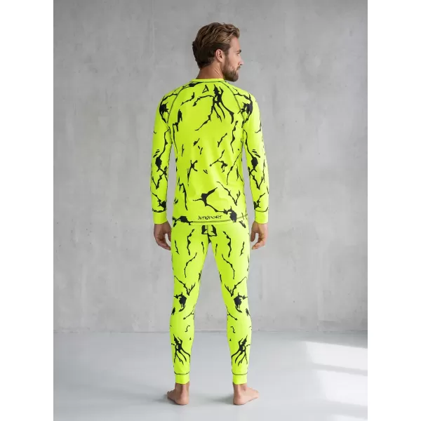  Pánské funkční termo triko s dlouhým rukávem premium ALTISPORT VOJ/ALM052TER01 NEON GREEN 
